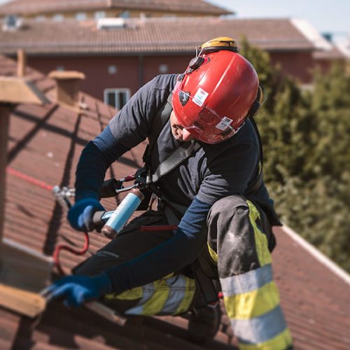 Utbildning arbete på tak